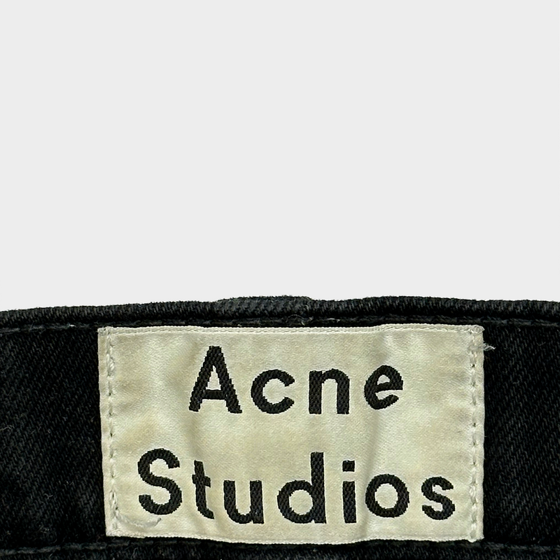 Acne Studio men's black cotton jeans