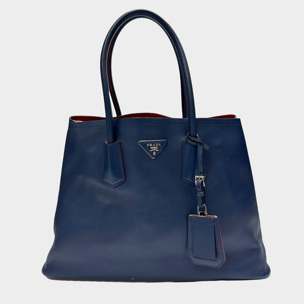 Prada blue tote hotsell
