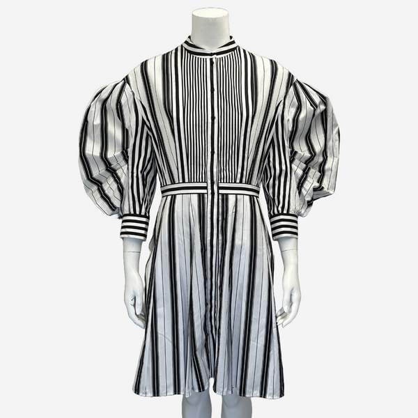 【Alexander McQueen】★striped shirt dress Alexander McQueen Striped Shirt Dress, Size 38 IT