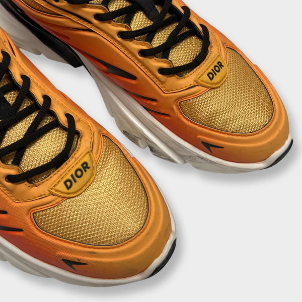 Dior men's B44 Blade Lewis Hamilton gradient orange sneakers – Loop  Generation