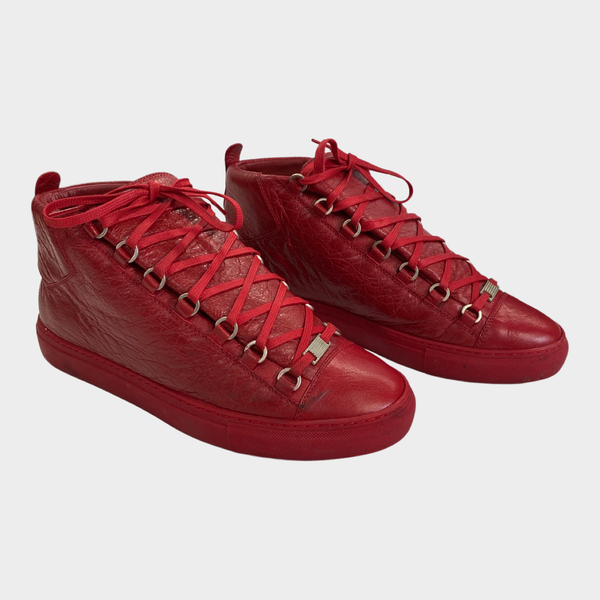 Balenciaga red Arena ankle trainers – Loop Generation