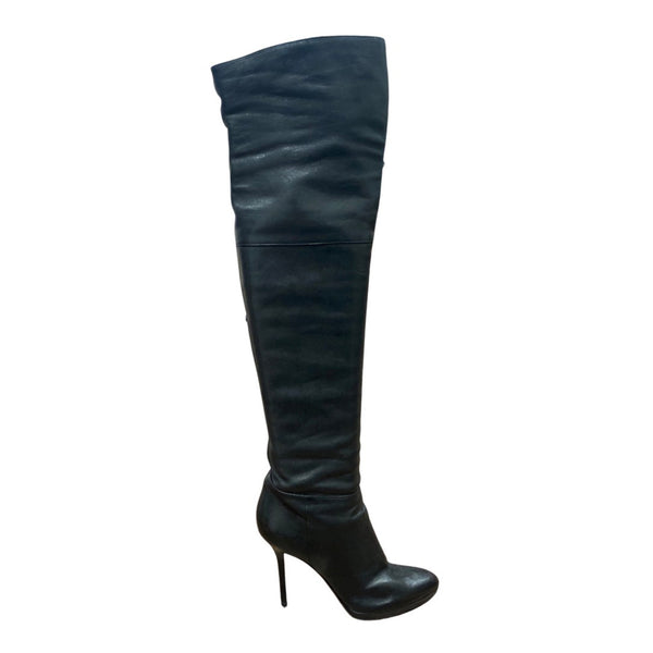 JIMMY CHOO black leather high boots – Loop Generation