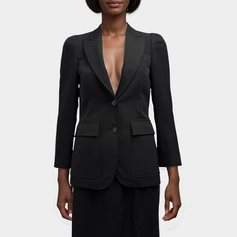Gucci Women's Black Wool Blazer