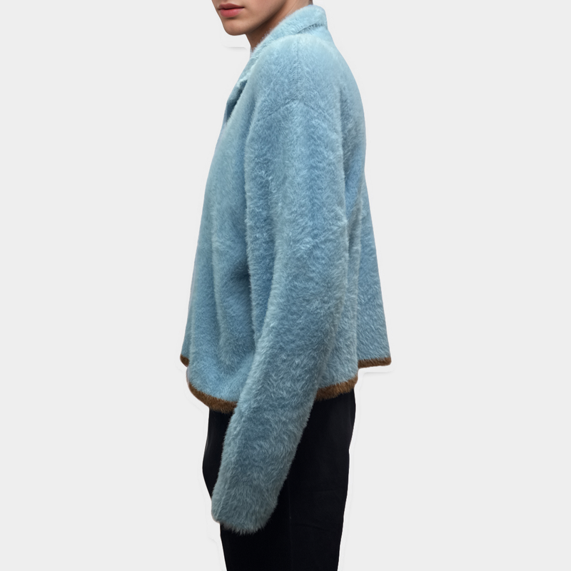 Jacquemus Men's Blue Le Papier 'Le Polo Neve' Polo