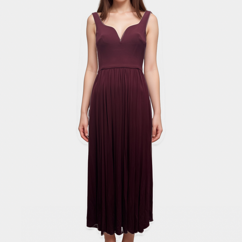 La Ligne NY Burgundy Long Dress