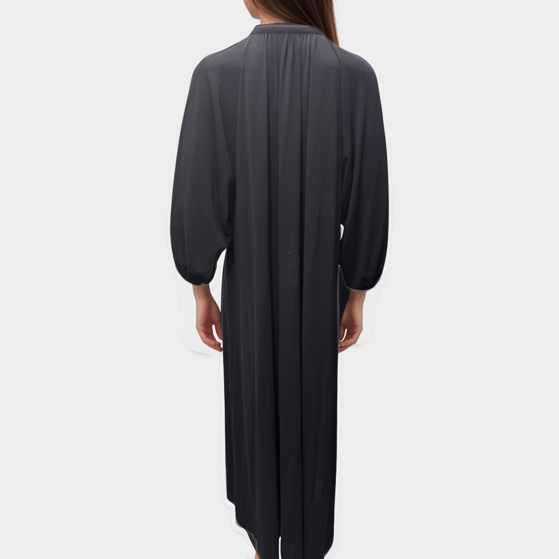 Eres Black Flowing Long Dress