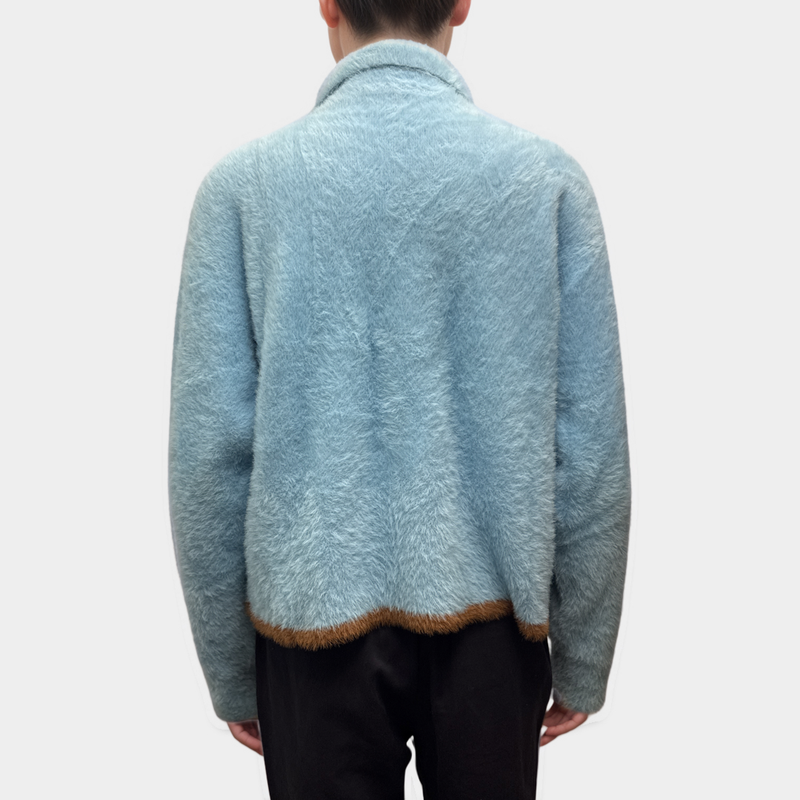 Jacquemus Men's Blue Le Papier 'Le Polo Neve' Polo