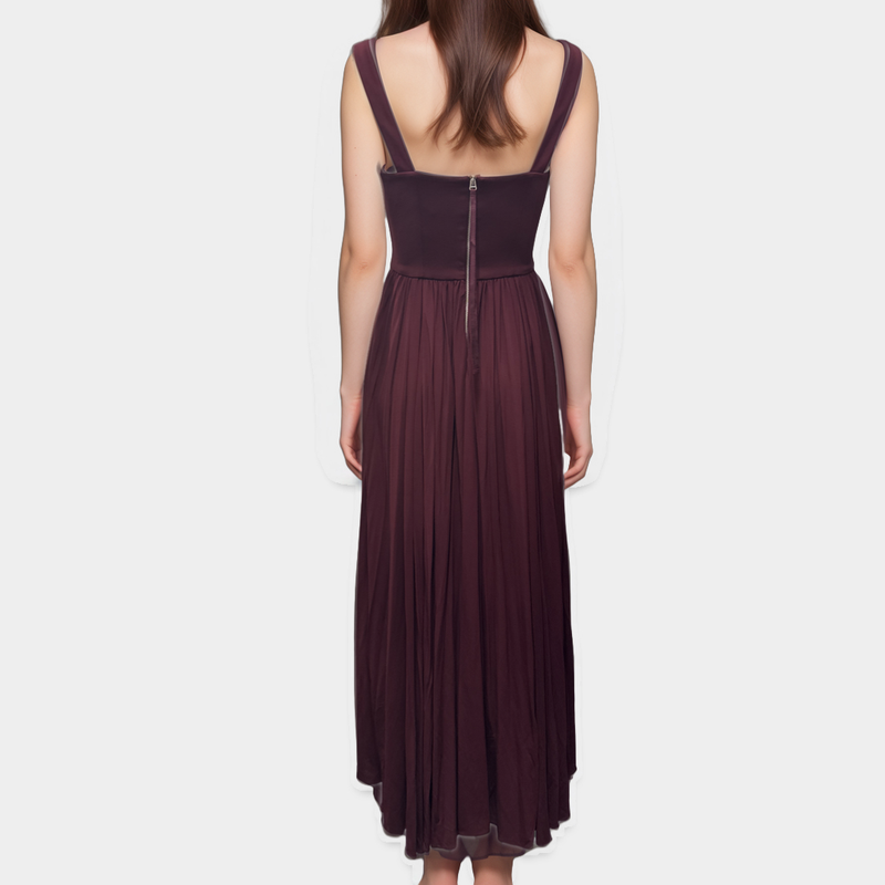 La Ligne NY Burgundy Long Dress