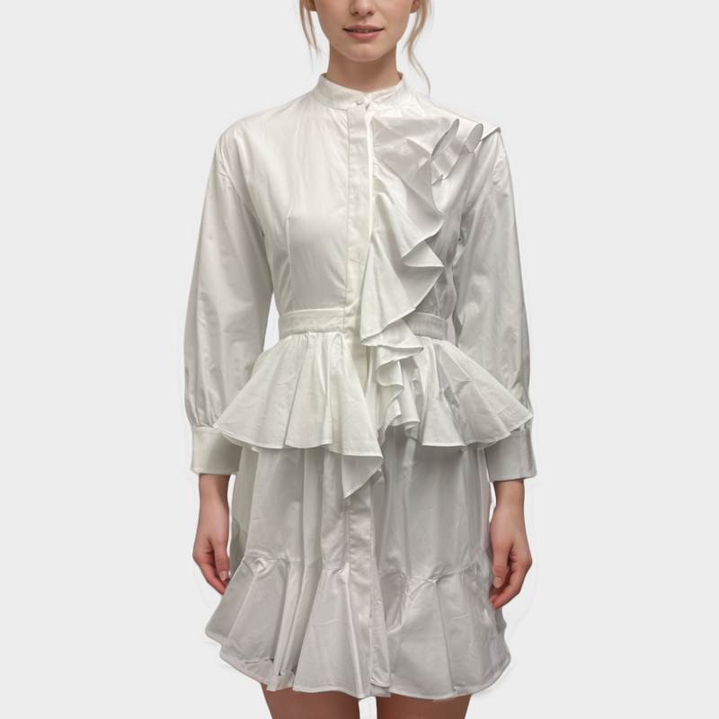 Alexander McQueen White cotton mini Dress