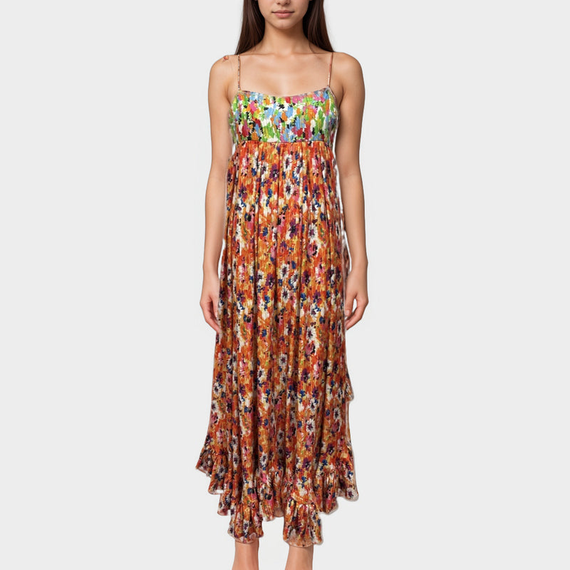 MSGM multicolor maxi dress