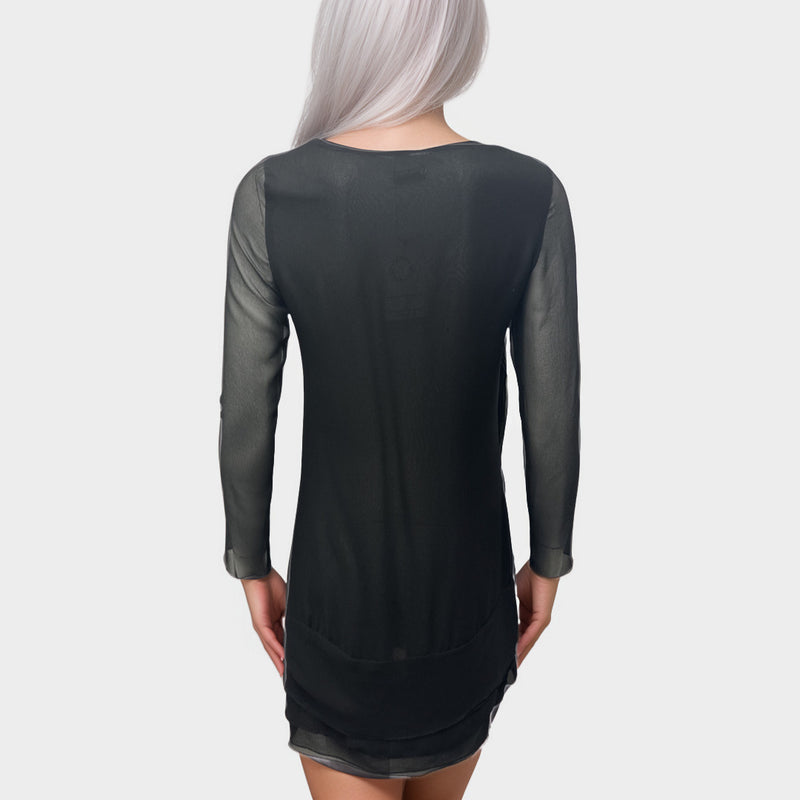 Miu Miu women's black sheer dress