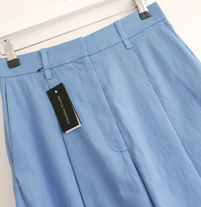 Joseph women’s blue linen/cotton blend Tara knee length shorts