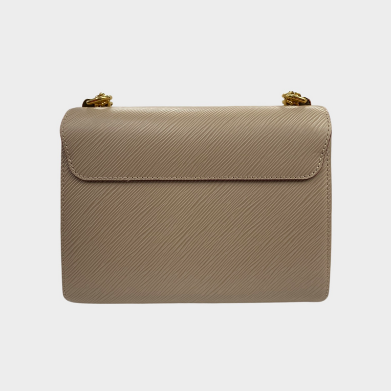Louis Vuitton beige twist MM chain epi leather bag
