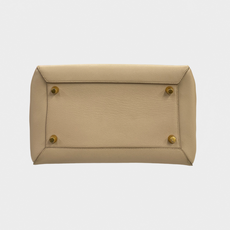 Celine beige large leather belt bag