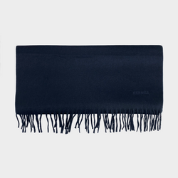 Hermes navy cashmere long scarf