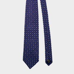 Ermenegildo Zegna men's blue silk tie