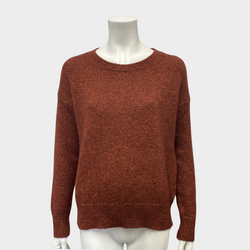 Etro women's brown metallic knit jumper