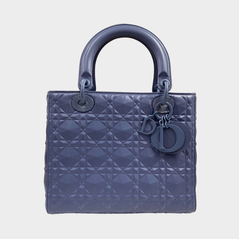 Christian Dior blue My ABCDior Lady Dior medium bag