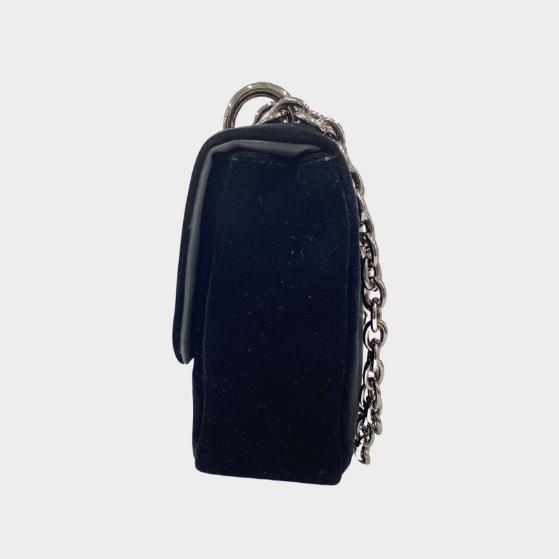 Tom Ford women's velvet bag with silver chain
