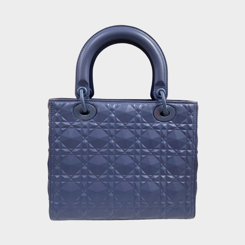 Christian Dior blue My ABCDior Lady Dior medium bag
