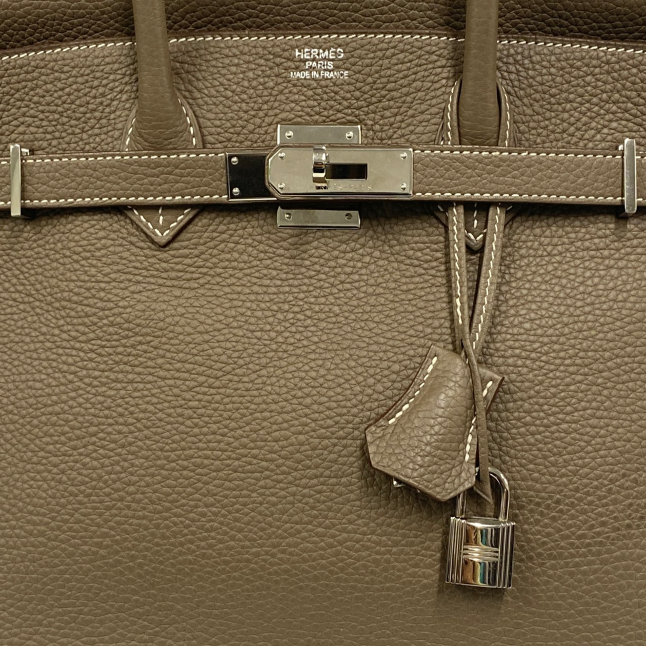 Hermès Birkin 35 Etoupe - Taurillon Clemence Leather