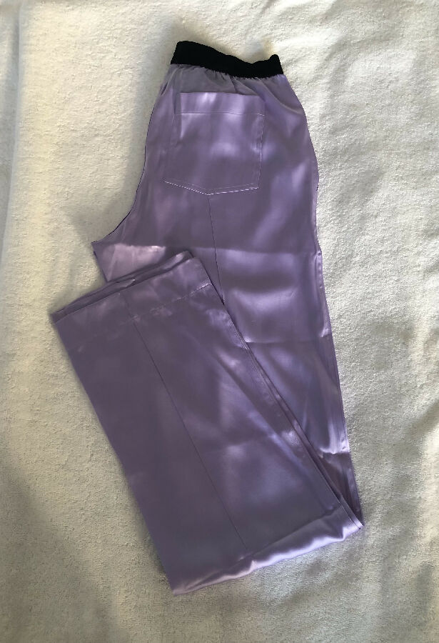 Tom Ford women's purple silk trousers