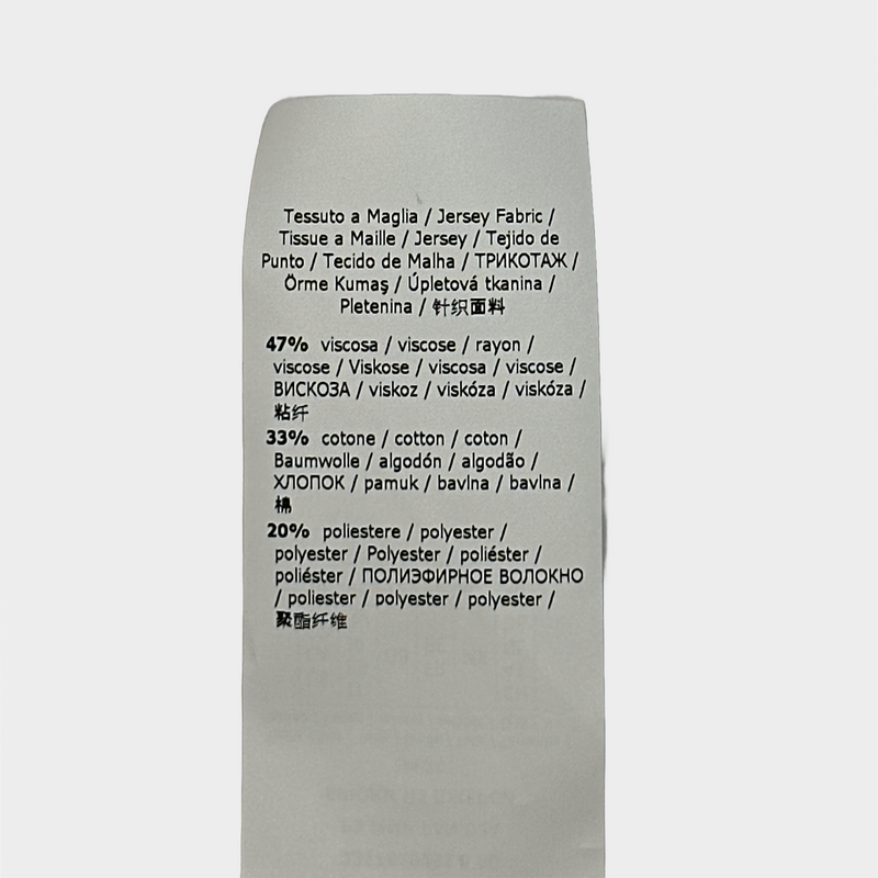 Max Mara women's navy and white striped cotton blend trousers