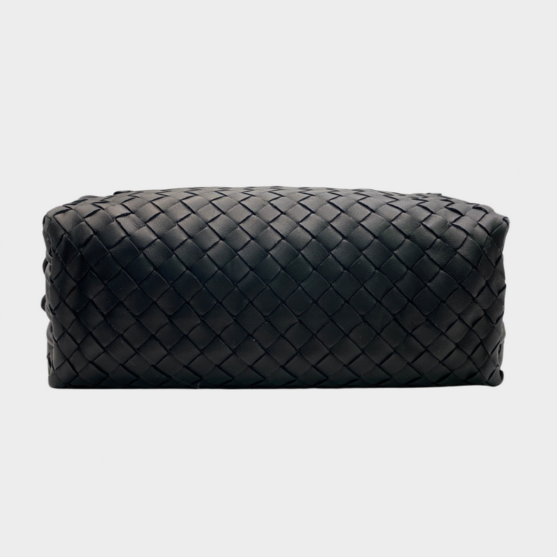 Bottega Veneta women's black Nodini Intrecciato Crossbody Bag