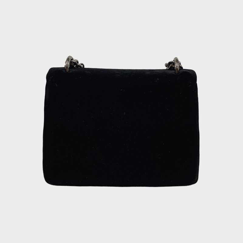 Tom Ford women's velvet bag with silver chain