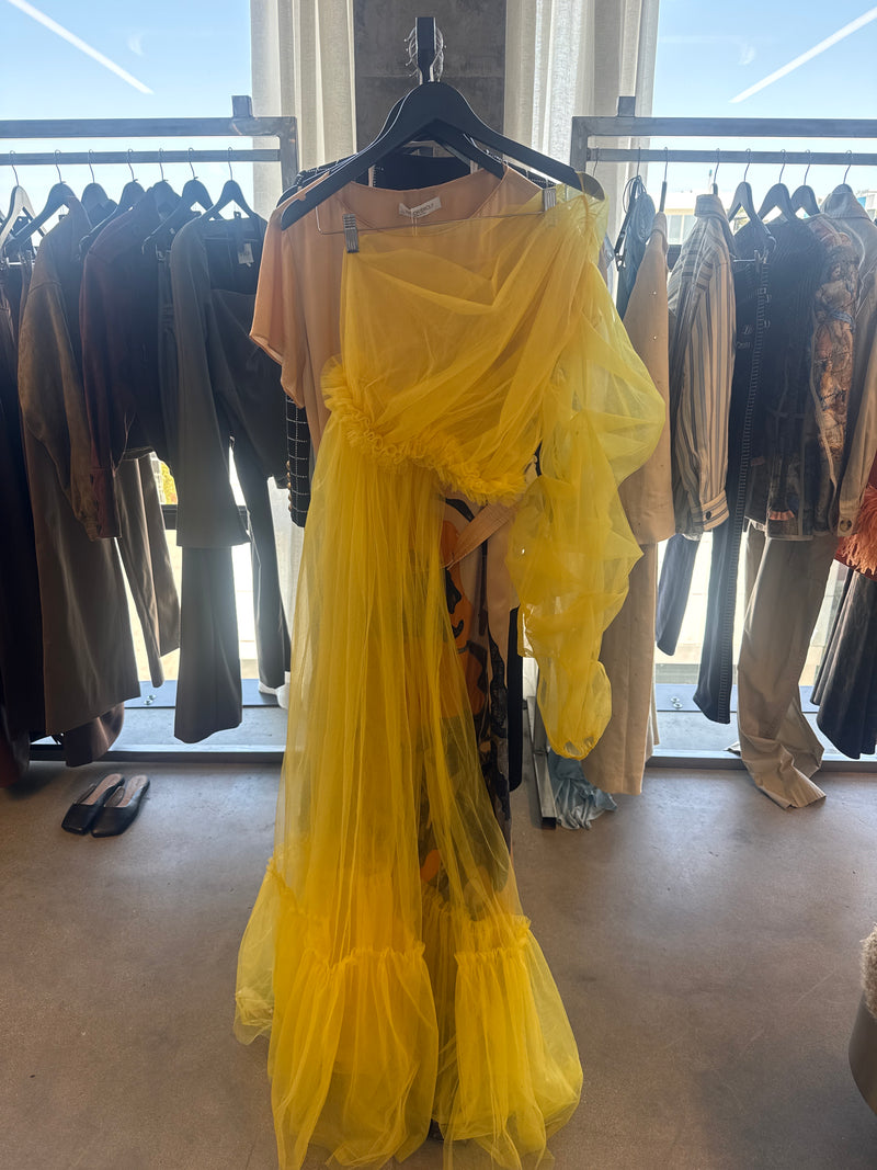 Unknown Yellow Tulle Dress
