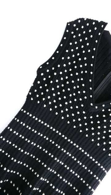 Alaia black and white knit skater dress – Loop Generation