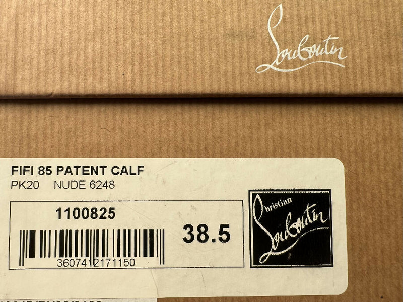 Christian Louboutin women's NudeFifi 85 Patent leather heels