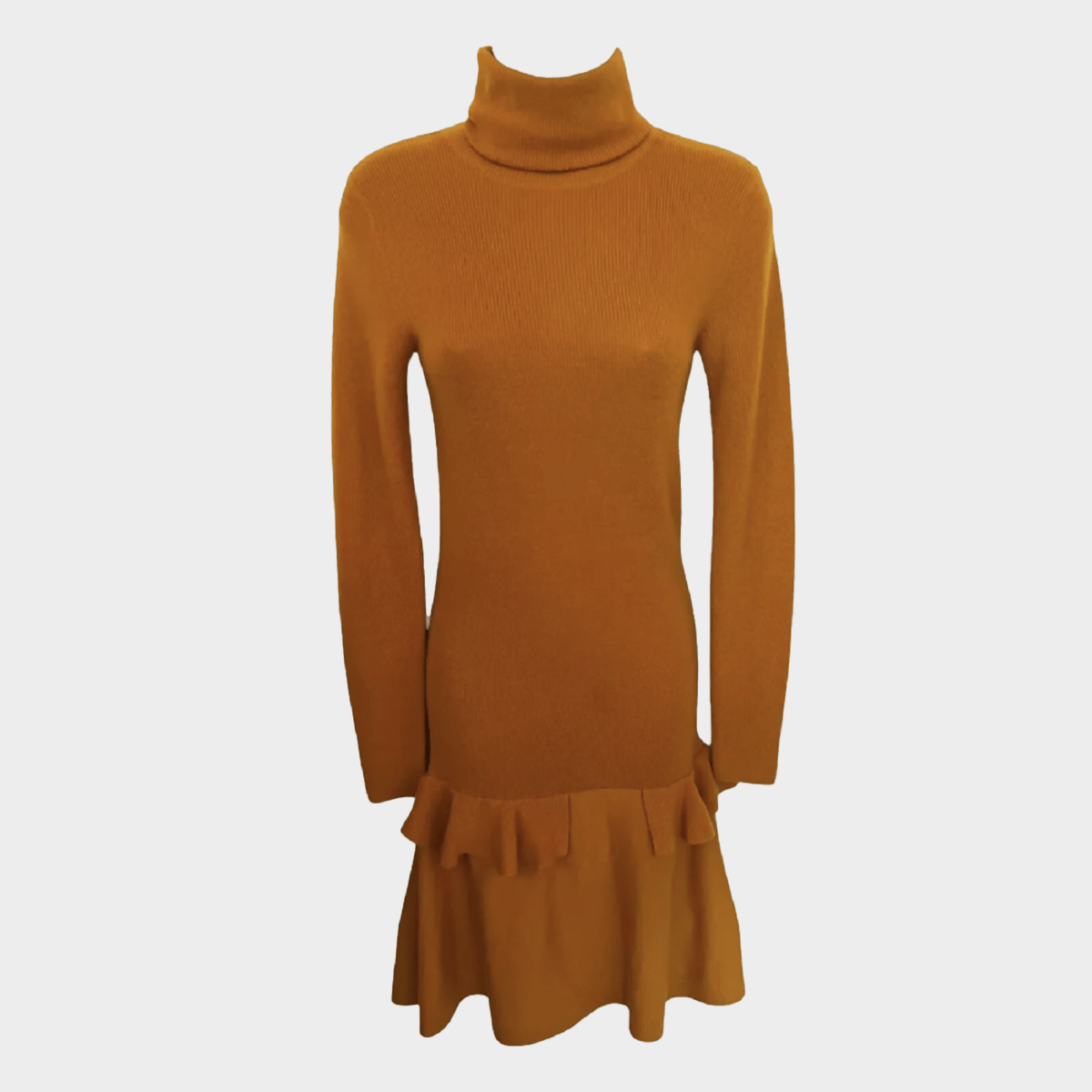 Joseph women's orange wool knit dress – Loop Generation