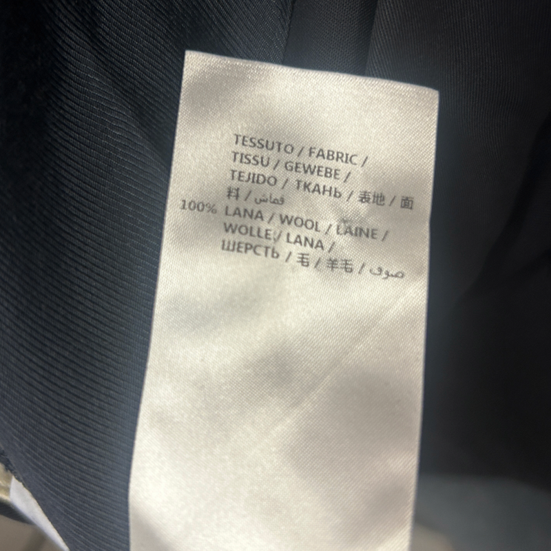Stella Mccartney navy wool loose fit trousers