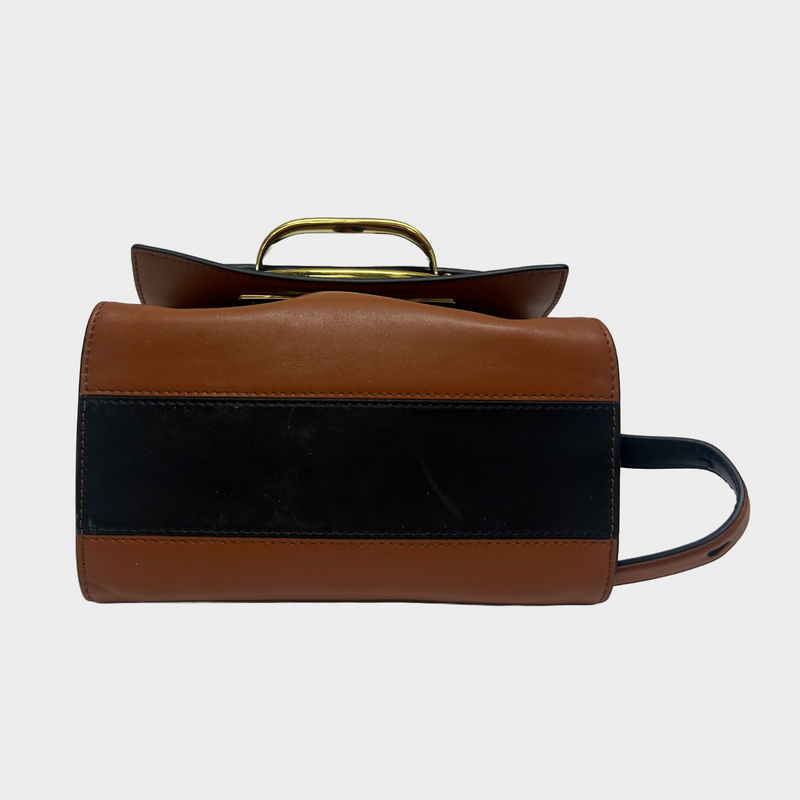 Alexander Mcqueen 'The Story' tan leather handbag with knot detailing