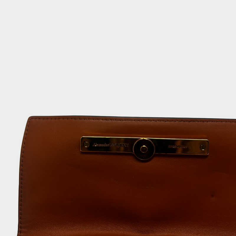 Alexander Mcqueen 'The Story' tan leather handbag with knot detailing