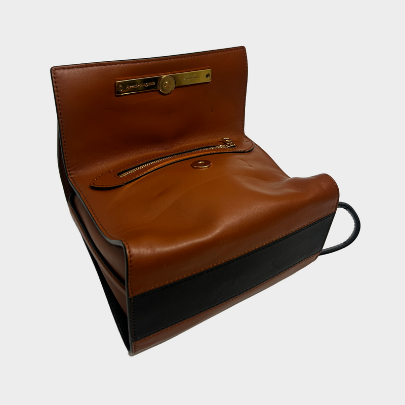 Alexander Mcqueen 'The Story' tan leather handbag with knot detailing