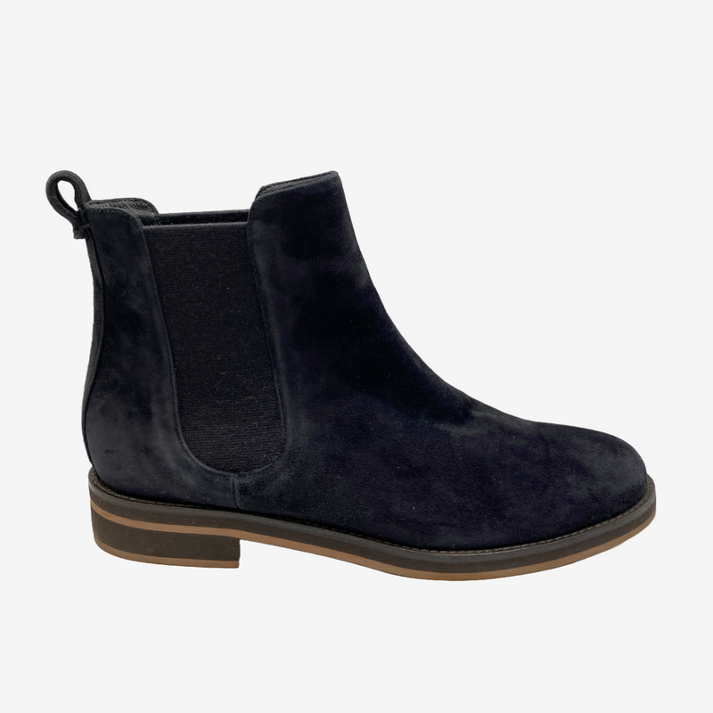 Loro Piana women's navy suede ankle boots
