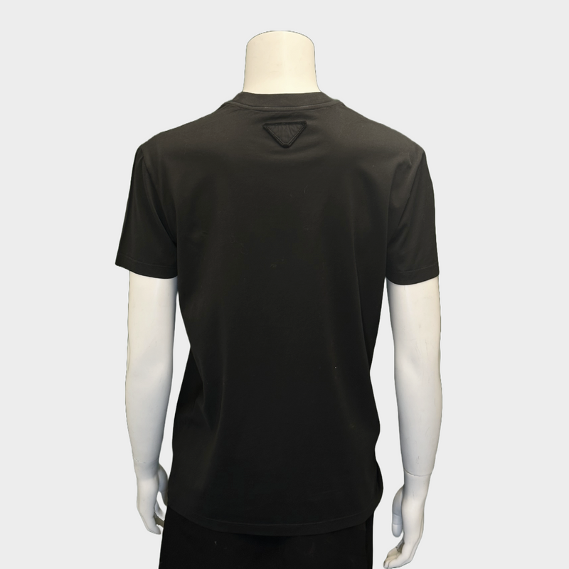 Prada women's black cotton short-sleeved t-shirt