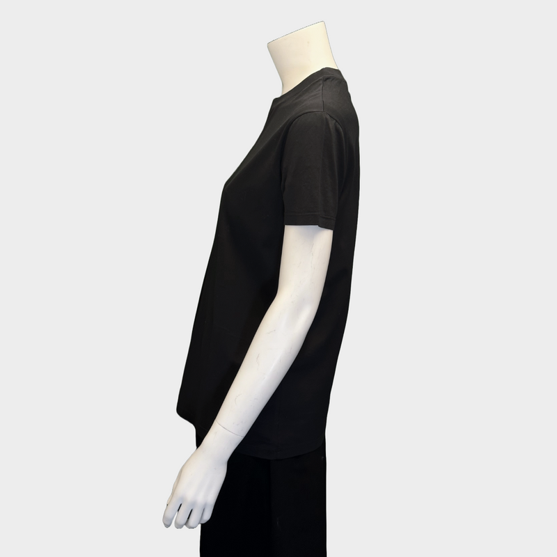 Prada women's black cotton short-sleeved t-shirt