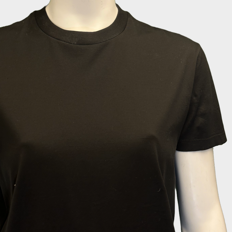 Prada women's black cotton short-sleeved t-shirt