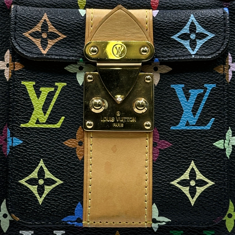 Louis Vuitton x Takashi Murakami black and multicoloured monogram speedy