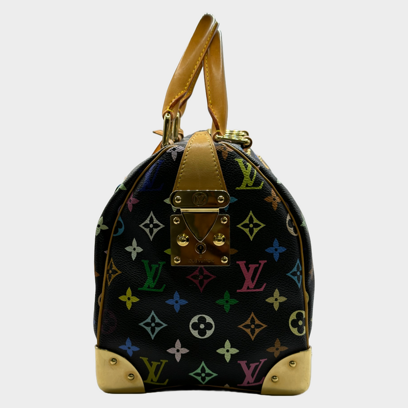 Louis Vuitton x Takashi Murakami black and multicoloured monogram speedy