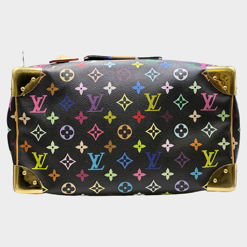 Louis Vuitton x Takashi Murakami black and multicoloured monogram speedy