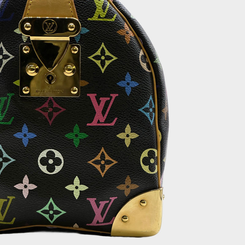 Louis Vuitton x Takashi Murakami black and multicoloured monogram speedy