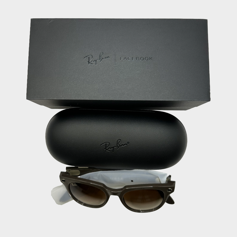 Ray-Ban x Facebook brown Meteor sunglasses