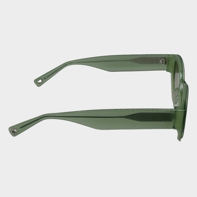 Roxanne First x Jimmy Fairly women's green transparent acetate sunglasses