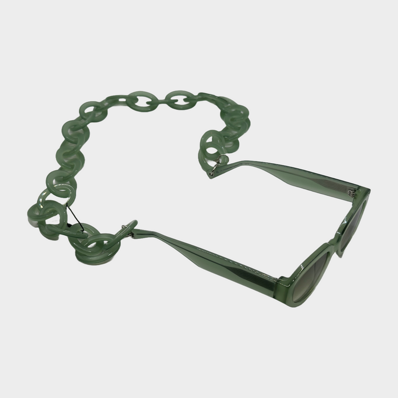 Roxanne First x Jimmy Fairly women's green transparent acetate sunglasses