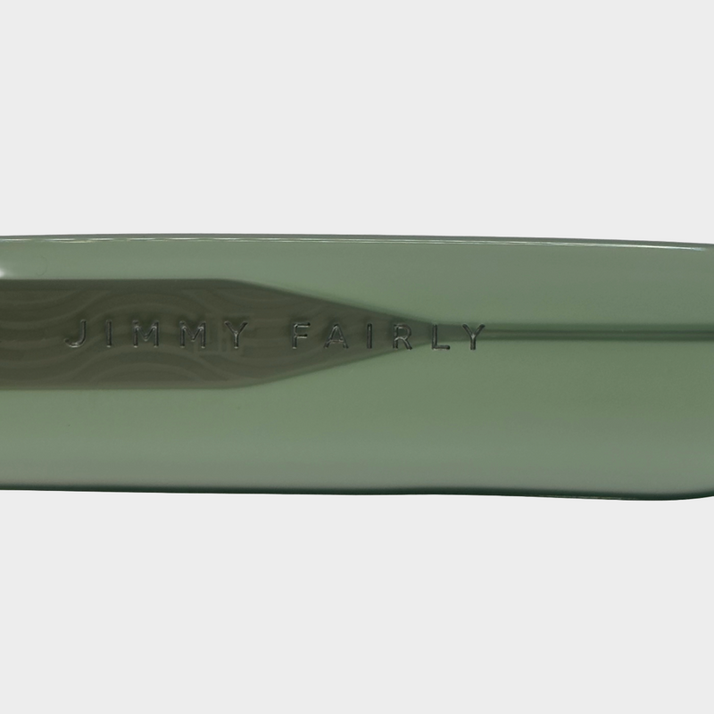 Roxanne First x Jimmy Fairly women's green transparent acetate sunglasses