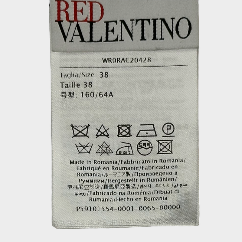 RED VALENTINO grey tulle skirt